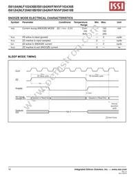 IS61NLF102436B-6.5TQLI Datasheet Page 18