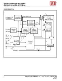 IS61NLF25636A-7.5B2I-TR Datasheet Page 2