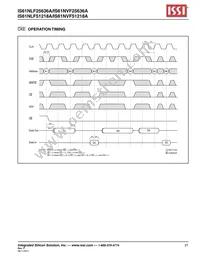 IS61NLF25636A-7.5B2I-TR Datasheet Page 21
