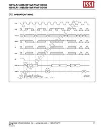 IS61NLF51218B-7.5TQLI Datasheet Page 21