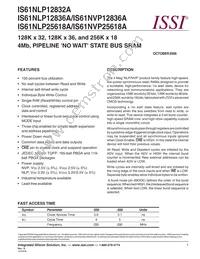 IS61NLP12832A-200TQLI Datasheet Cover