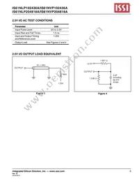 IS61NLP204818A-166TQ-TR Datasheet Page 9