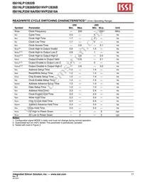 IS61NLP25618A-200B3I-TR Datasheet Page 17