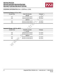 IS61NLP6432A-200TQLI Datasheet Page 20