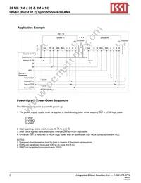 IS61QDB22M18-250M3L Datasheet Page 6