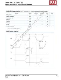 IS61QDB22M18-250M3L Datasheet Page 21