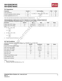 IS61QDB22M18C-250M3LI Datasheet Page 15