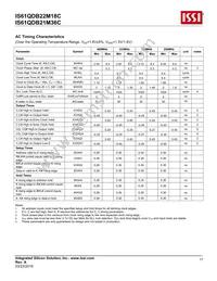 IS61QDB22M18C-250M3LI Datasheet Page 17