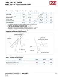 IS61QDB41M36-250M3L Datasheet Page 13