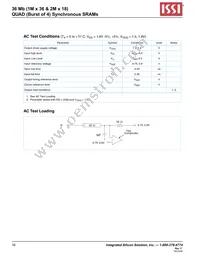 IS61QDB41M36-250M3L Datasheet Page 16