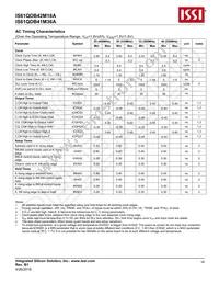 IS61QDB42M18A-333M3LI Datasheet Page 18