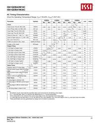 IS61QDB42M18C-333M3LI Datasheet Page 20