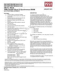 IS61QDP2B22M18A-333M3L Datasheet Cover