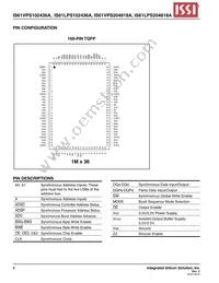 IS61VPS102436A-166TQL-TR Datasheet Page 6