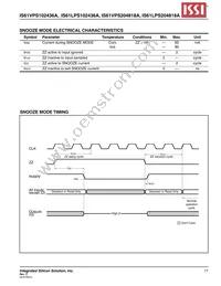 IS61VPS102436A-166TQL-TR Datasheet Page 17