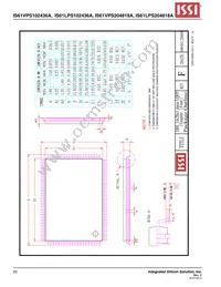 IS61VPS102436A-166TQL-TR Datasheet Page 20