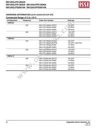 IS61VPS25618A-200B3I-TR Datasheet Page 20