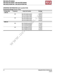 IS61VPS25618A-200B3I-TR Datasheet Page 22