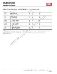 IS61WV102416ALL-20MI-TR Datasheet Page 10