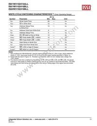 IS61WV102416ALL-20MI-TR Datasheet Page 13