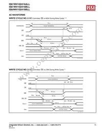 IS61WV102416ALL-20MI-TR Datasheet Page 15