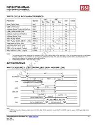 IS61WV204816ALL-10TLI Datasheet Page 10