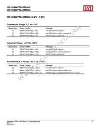 IS61WV204816ALL-10TLI Datasheet Page 15