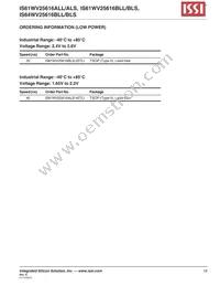 IS61WV25616BLL-10BI Datasheet Page 19