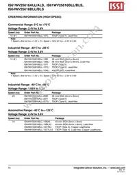 IS61WV25616BLL-10BI-TR Datasheet Page 18