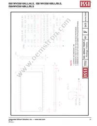 IS61WV25616BLL-10BI-TR Datasheet Page 21