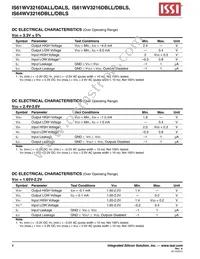 IS61WV3216DBLL-10TLI Datasheet Page 4