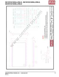 IS61WV3216DBLL-10TLI Datasheet Page 19