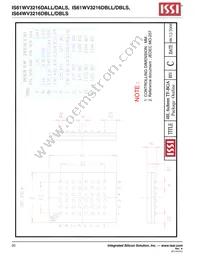 IS61WV3216DBLL-10TLI Datasheet Page 20
