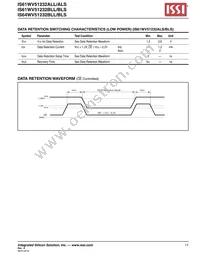 IS61WV51232BLL-10BLI Datasheet Page 17