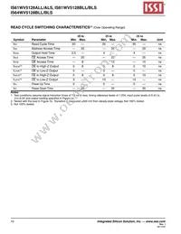 IS61WV5128BLS-25TLI-TR Datasheet Page 10