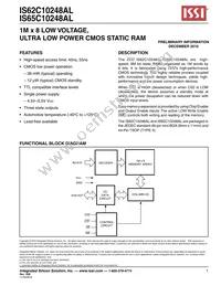 IS62C10248AL-55TLI Datasheet Cover