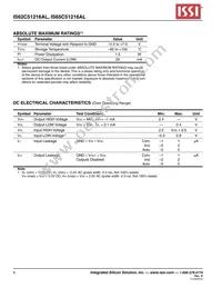 IS62C51216AL-55TLI-TR Datasheet Page 4