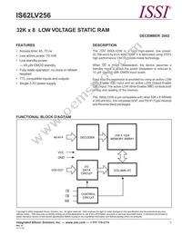 IS62LV256-70UI-TR Datasheet Cover