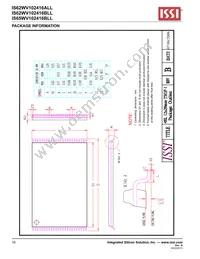 IS62WV102416BLL-25MI-TR Datasheet Page 16