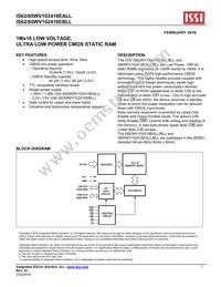 IS62WV102416EALL-55BLI Datasheet Cover