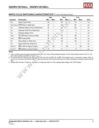 IS62WV12816ALL-70BLI Datasheet Page 9