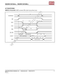 IS62WV12816ALL-70BLI Datasheet Page 11