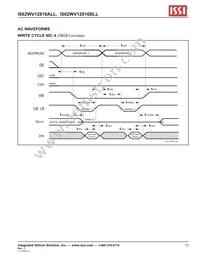 IS62WV12816ALL-70BLI Datasheet Page 13