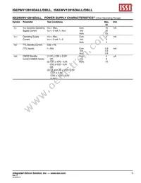 IS62WV12816DBLL-45TLI-TR Datasheet Page 5