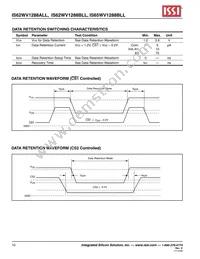 IS62WV1288BLL-55TI-TR Datasheet Page 10