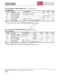 IS62WV20488BLL-25MLI Datasheet Page 5