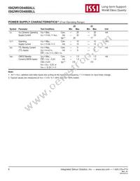 IS62WV20488BLL-25MLI Datasheet Page 6