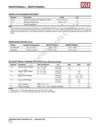 IS62WV2568BLL-70HI-TR Datasheet Page 3