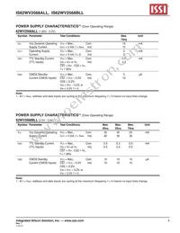 IS62WV2568BLL-70HI-TR Datasheet Page 5