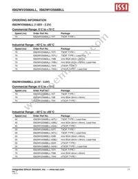 IS62WV2568BLL-70HI-TR Datasheet Page 11